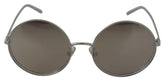 Dolce & Gabbana Silver Plated Round Gray Le nses Women Sunglasses -  Jewellery, Women -  Dolce & Gabbana.